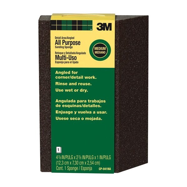 3M Sanding Sponge Wet/Dry Ang Med CP041NA Zoro